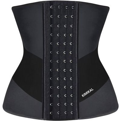 KIMIKAL Women Waist Trainer Corset Belt: Under Clothes Sport Tummy Control Long Torso Shapewear BLACK 4XLarge