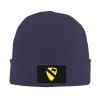 1st Cavalry Division Knit Hat Unisex Winter Warm Skull Cap Navy Blue view 2