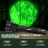 LUMENSHOOTER S20G Hunting Light, 2000Lumens Extremely Bright Predator Light Green Flashlight, Green Light for Hunting Deers, Coyotes, Coons, Hogs, Varmints view 2