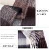 Metisee Large Soft Scarf Winter Long Pashmina Tassels Plaid Scarfs Knit Warm Shawl Scarves Neckerchief Scarf for Women (gray) view 3