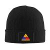 2nd Armored Division Knit Hat Unisex Winter Warm Skull Cap Black view 2