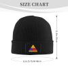 2nd Armored Division Knit Hat Unisex Winter Warm Skull Cap Black view 3