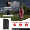 Goplus Golf Stand Bag, Lightweight Golf Club Bag with 6 Way Top Dividers, 8 Pockets, Cooler Bag, Rain Hood, Dual Shoulder Strap, Umbrella Holder, Portable Golf Bag with Stand for Women Men (Red) view 3