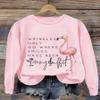 Maxmai Vintage Wrinkles Only Go Where Smiles Have Been Sweatshirt Long Sleeve Casual Crewneck Fashion Sweatshirts for Women Pink view 3