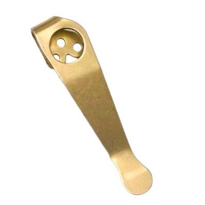 1PC Deep Carry Pocket Clip Fits for Spyderco C81 C223 Para3, CNC Titanium Back Clip (Size : Gold)