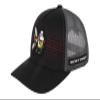 Dodge Scat Pack Rumble Snapback Trucker Hat  Black Red Mesh Cap with Embroidered Scat Pack Bee Logo Patch & Side Patch, Licensed view 1