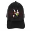 Dodge Scat Pack Rumble Snapback Trucker Hat  Black Red Mesh Cap with Embroidered Scat Pack Bee Logo Patch & Side Patch, Licensed view 3