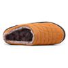 Zonkacen Man Woman Non Slip Memory Foam Warm Winter Home Shoes for Indoor Ourdoor Courtyard Skiing Snowball Fight Athletic Exercise Playing Snow New Year Orange 10 Men/11.5 Women view 4