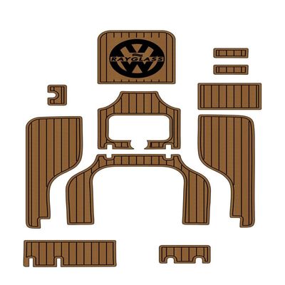 Algasan Boat EVA Faux Teak Decking Floor Compatible with 2002 Rayglass 730 Hardtop Swim Platform Cockpit Pad Boat EVA Foam Teak Floor Mat