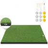 LIBERRWAY Thicken Golf Mat, 5x4ft Practice Turf - Outdoor/Indoor Golf Training Aid with 9 Balls view 1