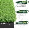 LIBERRWAY Thicken Golf Mat, 5x4ft Practice Turf - Outdoor/Indoor Golf Training Aid with 9 Balls view 2