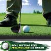 LIBERRWAY Thicken Golf Mat, 5x4ft Practice Turf - Outdoor/Indoor Golf Training Aid with 9 Balls view 3