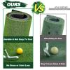 LIBERRWAY Thicken Golf Mat, 5x4ft Practice Turf - Outdoor/Indoor Golf Training Aid with 9 Balls view 4
