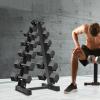 6-Tier Weight Rack for Dumbbell - Strength Training Dumbbell Rack Stand Only - Home Gym Storage Racks - 40" H, 660 lbs Weight Capacity (Black) view 2