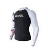 Bestgift Men's Wetsuit Full Body Sun Protection Surfing Suit Wetsuit Long Sleeve Long Trousers Black White top XXL view 1