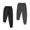 BIG ELEPHANT Boys Girls Fleece Lined Sweatpants, Winter Warm Soft Cotton Elastic Waist Kids Jogger Pants with Pockets view 1