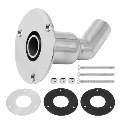 Anxingo 316 stainless steel thru hull/ex-haust fitting 24mm Tube Pipe Socket Hardware For Webasto Eberspacher (bend)