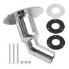 Anxingo 316 stainless steel thru hull/ex-haust fitting 24mm Tube Pipe Socket Hardware For Webasto Eberspacher (bend) view 2