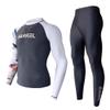 Bestgift Men's Wetsuit Full Body Sun Protection Surfing Suit Wetsuit Long Sleeve Long Trousers Black Pants M view 3