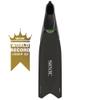 SEAC BM-30, Long fins with Interchangeable Blades for Freediving & Spearfishing, Made in Italy, black/green, 8-8.5 view 2