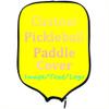 LMPTOEI Personalized Padded Pickleballs Protection, Customized Pickleballs Paddle Cover Rackets Cover, Fits Most Paddle, 8.5"x11.5", Yellow view 1