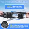 SYOURSELF Crampons Ice Cleats for Shoes and Boots Women Men Kids, 28 Shoe Spikes Non Slip Snow Traction Cleats for Snow and Ice Grippers for Shoes and Boots Hiking Walking Fishing Climbing view 3