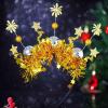 Acenail New Year Disco Ball Headband Star Headpiece Costume 70s Mirror Ball Head Boppers Christmas Hairbands Festival Party Headwear Holiday Hair Accessories for Women