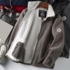Bluelans Men's Full-Zip Polar Fleece Jacket Winter Fleece Jacket with Pocket Thick Warm Heat Retention Outdoor Coat for Men Khaki 2XL view 4