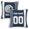 Cokpet Dallas Throw Pillow Covers Custom Football Style Pillows Case Personalized Any Name and Number Pillow Cover Fans Gifts for Men Women Youth Boy view 1