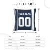 Cokpet Dallas Throw Pillow Covers Custom Football Style Pillows Case Personalized Any Name and Number Pillow Cover Fans Gifts for Men Women Youth Boy view 3
