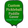 LMPTOEI Customized Padded Pickleballs Protection Custom Pickleballs Paddles Cover, Neoprenes Cover Paddle Case with Personalized Image Text Logo, Fits Most Rackets, Green view 1
