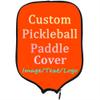 LMPTOEI Personalized Padded Pickleballs Protection, Customized Pickleballs Paddle Cover Rackets Cover, Fits Most Paddle, 8.5"x11.5", OrangeRed view 1