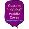 LMPTOEI Personalized Padded Pickleballs Protection, Customized Pickleballs Paddle Cover Rackets Cover, Fits Most Paddle, 8.5"x11.5", MediumPurple view 1