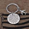 Kivosliviz Pilot Keychain for Men Women Birthday Gifts for Pilots Aviation Flight Attendant Keychain view 4