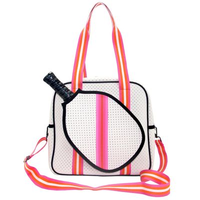 TASEKI Pickleball Bag, Large Pickleball Tote Bag, Pickleball Paddle Shoulder Bag with Zipper & Shoulder Strap, Sport Tote for Women,M5