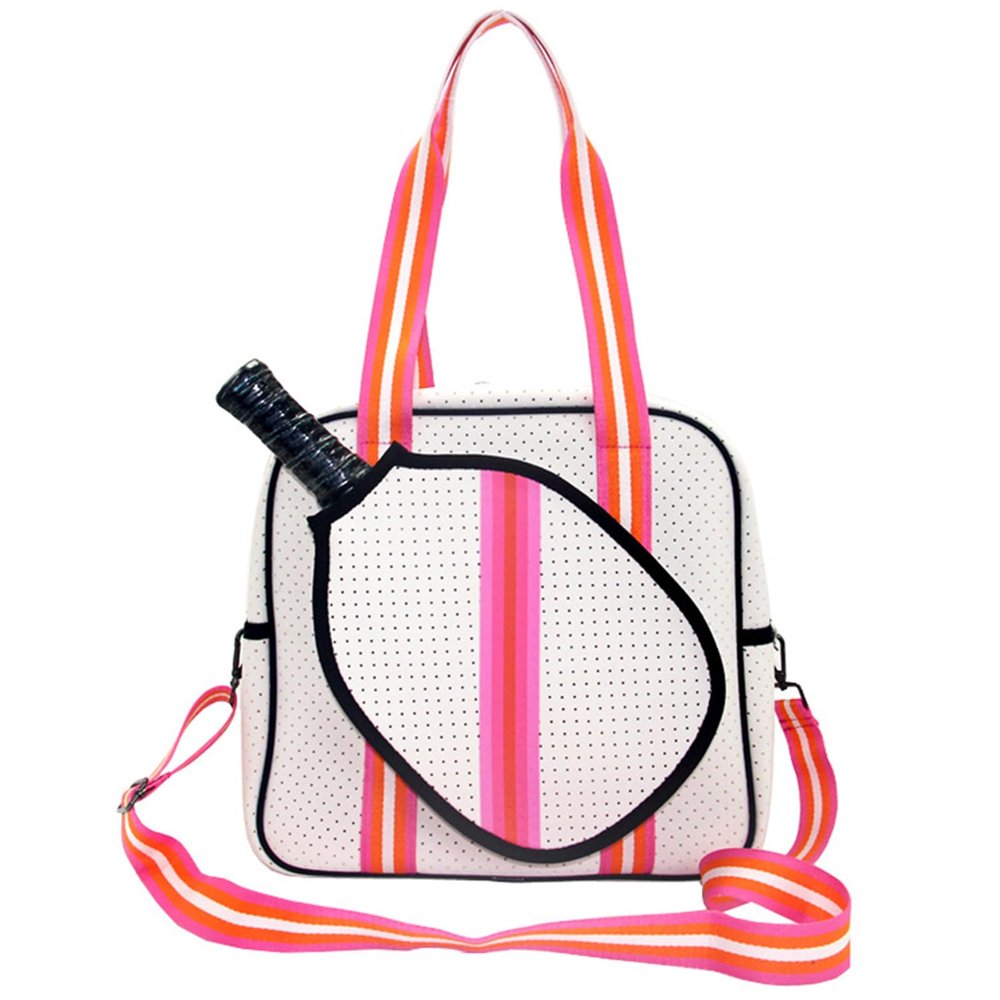 TASEKI Pickleball Bag, Large Pickleball Tote Bag, Pickleball Paddle Shoulder Bag with Zipper & Shoulder Strap, Sport Tote for Women,M5
