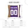 Cokpet Minnesota Throw Pillow Covers Custom Football Style Pillows Case Personalized Any Name and Number Pillow Cover Fans Gifts for Men Women Youth Boy view 3