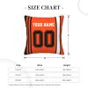 Cokpet Cincinnati Throw Pillow Covers Custom Football Style Pillows Case Personalized Any Name and Number Pillow Cover Fans Gifts for Men Women Youth Boy view 3