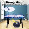 48" Air Hockey Game Table, Powered Ice Hockey Game Table Combines Bowling and Shuffleboard, Arcade Games Machines for Home with Round Corner view 2