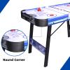 48" Air Hockey Game Table, Powered Ice Hockey Game Table Combines Bowling and Shuffleboard, Arcade Games Machines for Home with Round Corner view 3