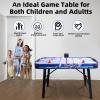 48" Air Hockey Game Table, Powered Ice Hockey Game Table Combines Bowling and Shuffleboard, Arcade Games Machines for Home with Round Corner view 4