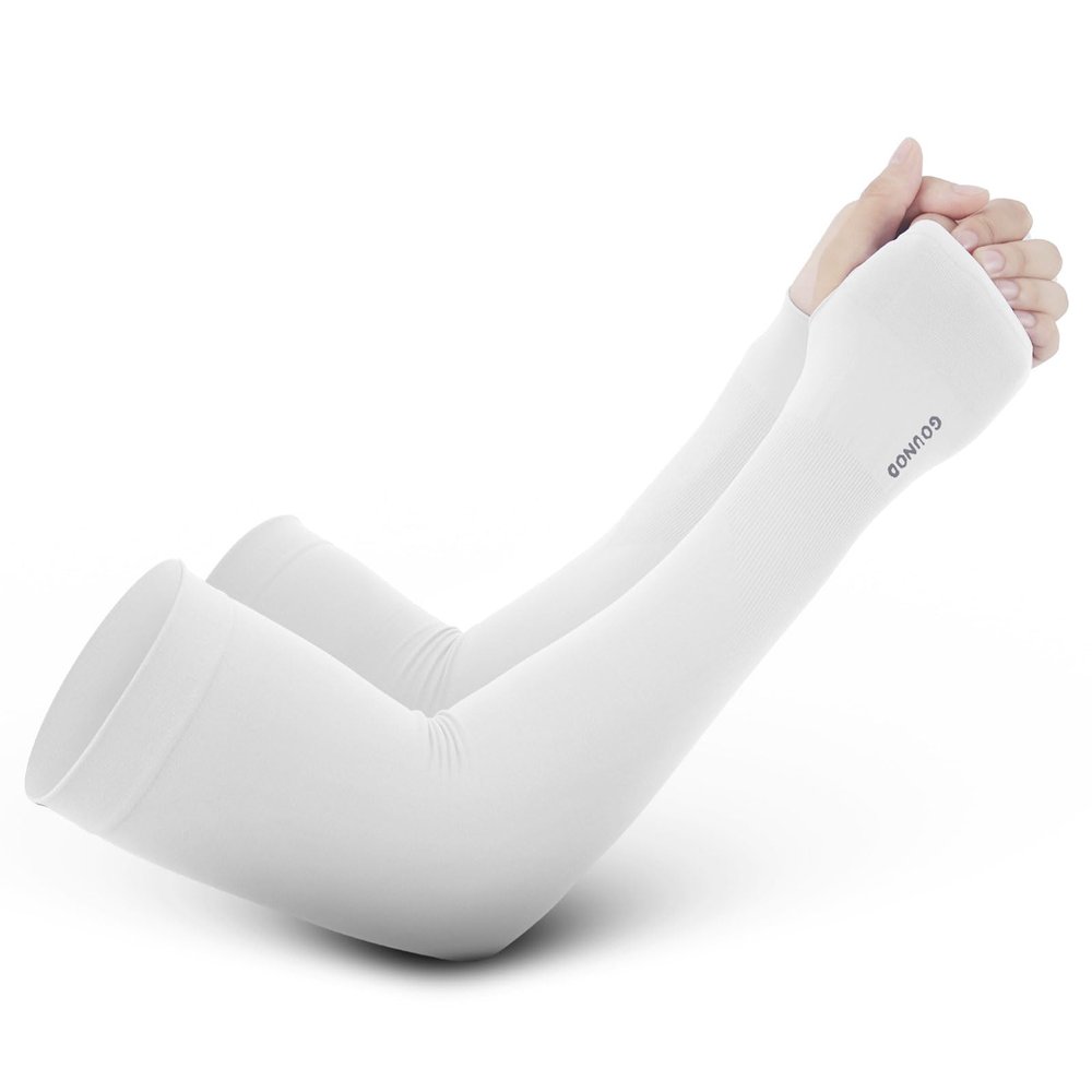 GOUNOD Arm Sleeves with Thumb Holes,UV Sun Protection Cooling UPF 50+