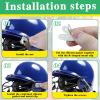73Pcs Football Helmet Repair Kit, Hockey Helmet Repair Hardware Accessories, Including Visor Clips Screws Nuts Rubber Gaskets Helmet Buckles with Screwdriver (73) view 4
