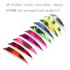 ACCMOS 6pc 28-Inch 800-Spine Arrow Removable Tips Targeting Hunting Arrow Turkey Feather 3 Inch Feathered Carbon Arrows for Traditional Bow Long-Bow Compound Bow Recurve Bow Adult Youth Archery Camo view 4