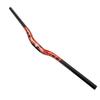 DELVOYE 31.8mm MTB Handlebar 580-760mm Extra Long Handlebars 3K Carbon Fiber Bicycle Riser Bar Mountain Bike Road Bike Handle Bars (Color : Red, Size : 600mm) view 1