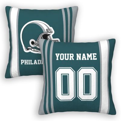 Cokpet Philadelphia Throw Pillow Covers Custom Football Style Pillows Case Personalized Any Name and Number Pillow Cover Fans Gifts for Men Women Youth Boy