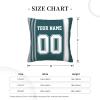 Cokpet Philadelphia Throw Pillow Covers Custom Football Style Pillows Case Personalized Any Name and Number Pillow Cover Fans Gifts for Men Women Youth Boy view 3