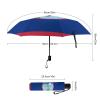 Guam US Flag Travel Umbrella Portable Windproof Folding Umbrella for Rain Auto Open Close Automatic view 2