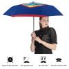 Guam US Flag Travel Umbrella Portable Windproof Folding Umbrella for Rain Auto Open Close Automatic view 4