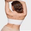 INLYRIC Women's Inbarely Strapless Bandeau Bra Bralette Tube Top Seamless Comfortable Stretchy Non Padded Bras Tops White - Going Up One Size X-Large view 4
